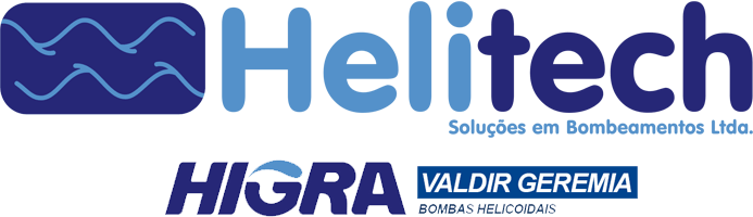 Logotipo Helitech Bombas - Parceiros Higra e Valdir Geremia